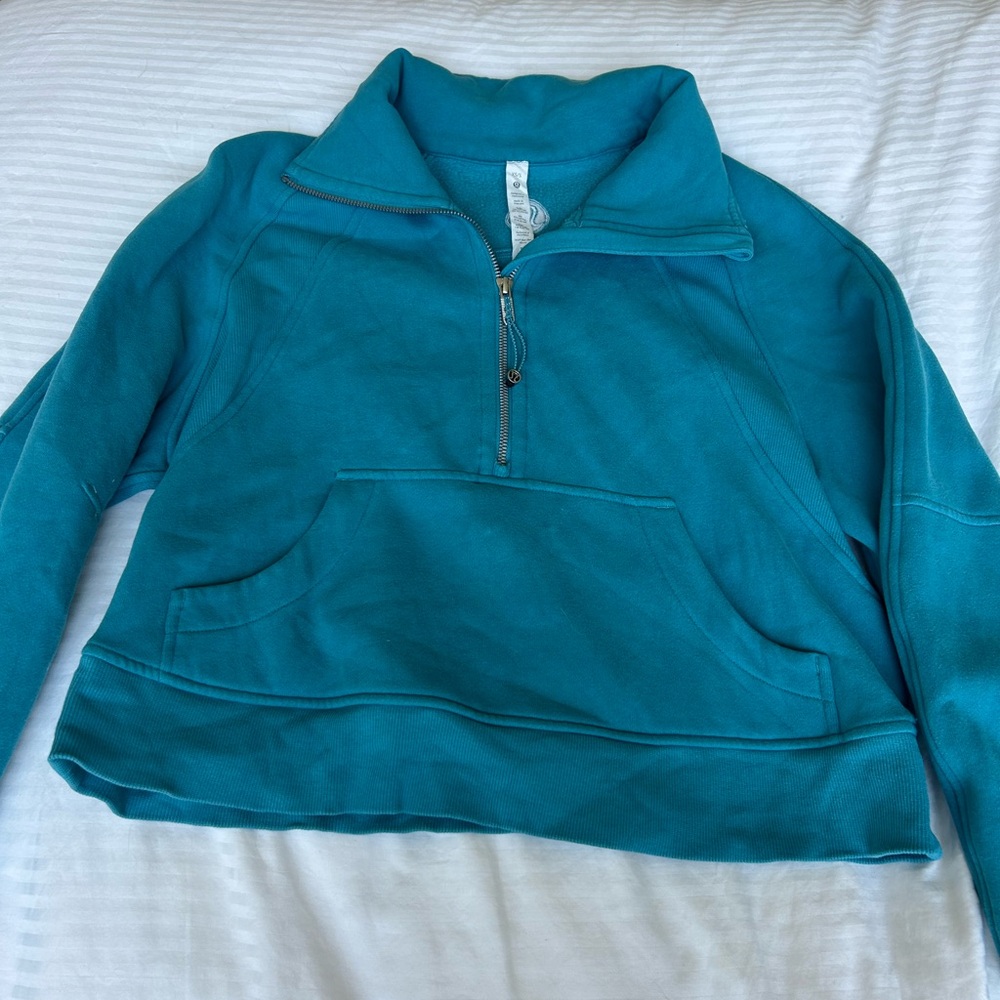 lululemon athletica Turquoise Cowl Neck Sweater